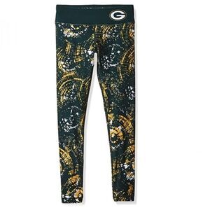 Green Bay Packers Thematic Print Leggings (H12)